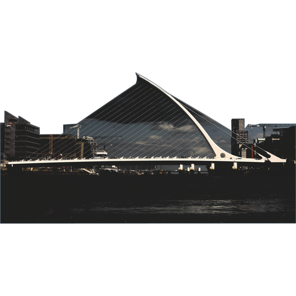 Dublin Ireland Samuel Beckett Harp Bridge Irish Cardboard Cutout