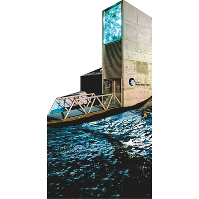 Svalbard Global Seed Vault Bank Norway Cardboard Cutout