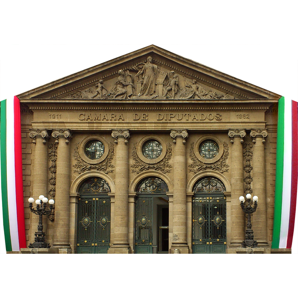 Congress Legislative Palace Donceles Mexico City Cardboard Cutout