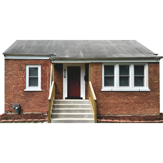 Pope Leo XIV Childhood Home Dolton Illinois Near Chicago Cardboard Cutout