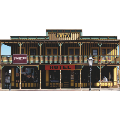 Tombstone Arizona Wild West Hotel History Cardboard Cutout