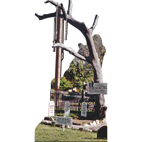 Dodge City Kansas Hanging Hangman Tree Boot Hill Cemetery History Cardboard Cutout