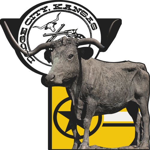 El Capitan Cattle Drive Monument Texas Longhorn Dodge City Kansas Cardboard Cutout