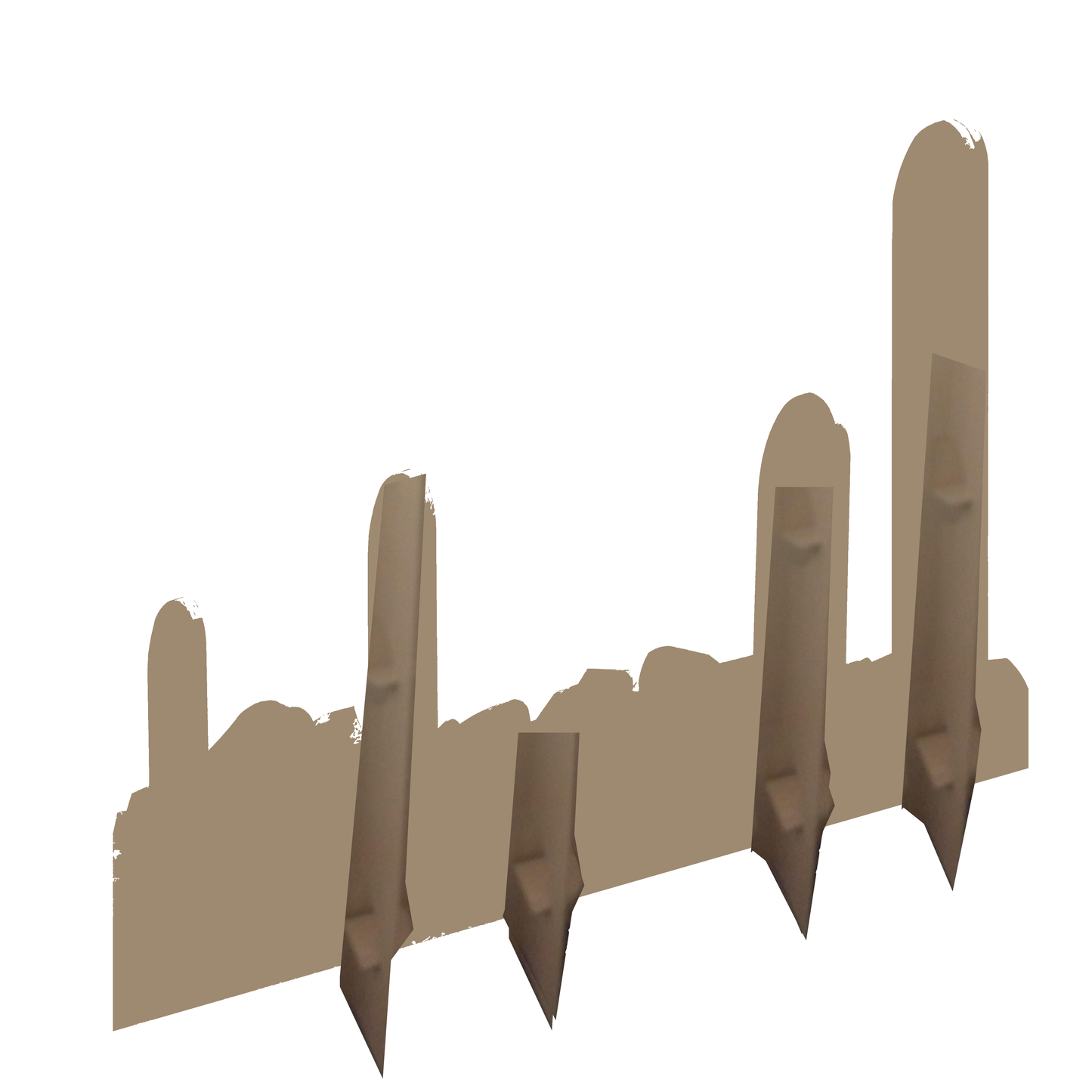 O. K. OK Corral Tombstone Gunfight Victim Grave Set Cardboard Cutout