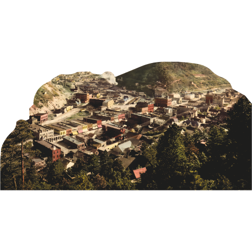 Deadwood South Dakota Wild West Gold Rush Town 1900 Cardboard Cutout