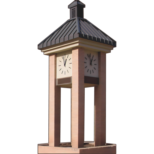 Amarillo Texas College Campus Clock Tower Cardboard Cutout