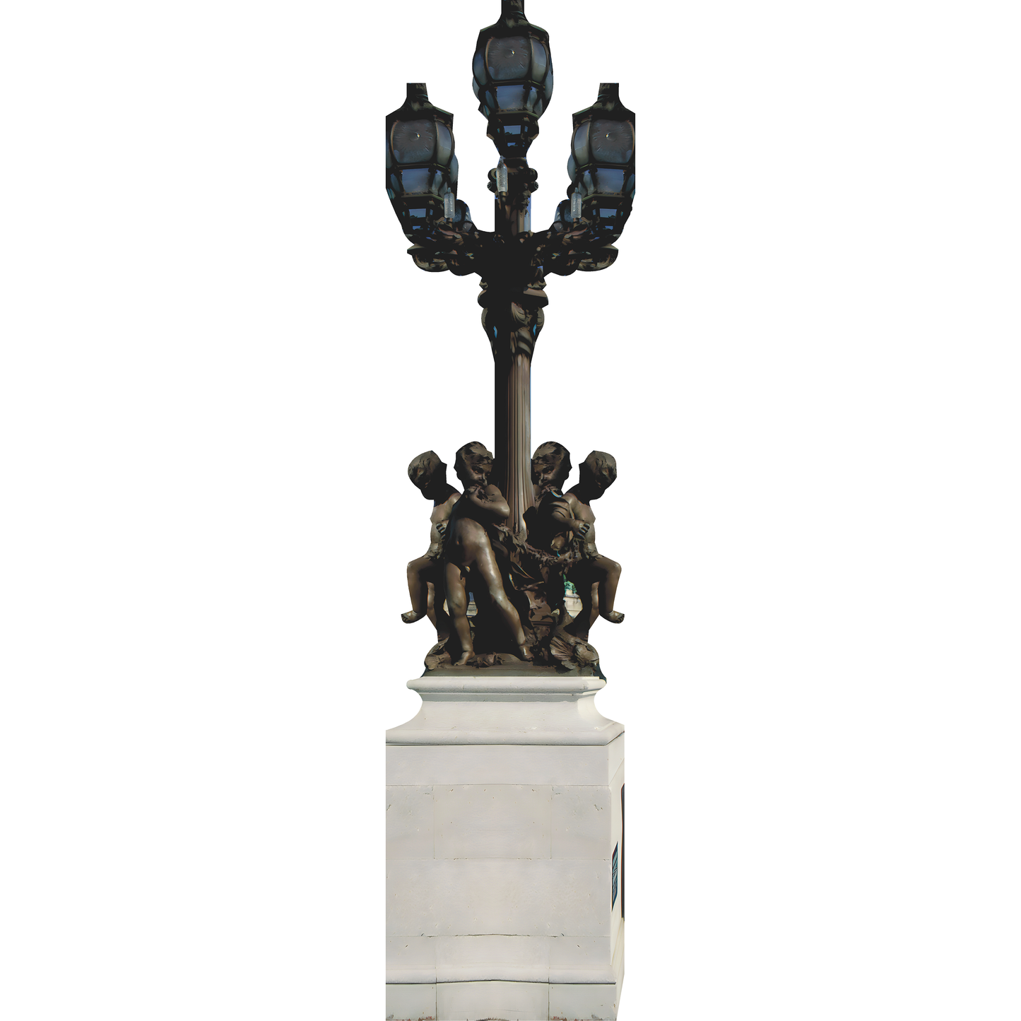 Paris France Street Light Lamp Statues Cardboard Cutout Standee Standup