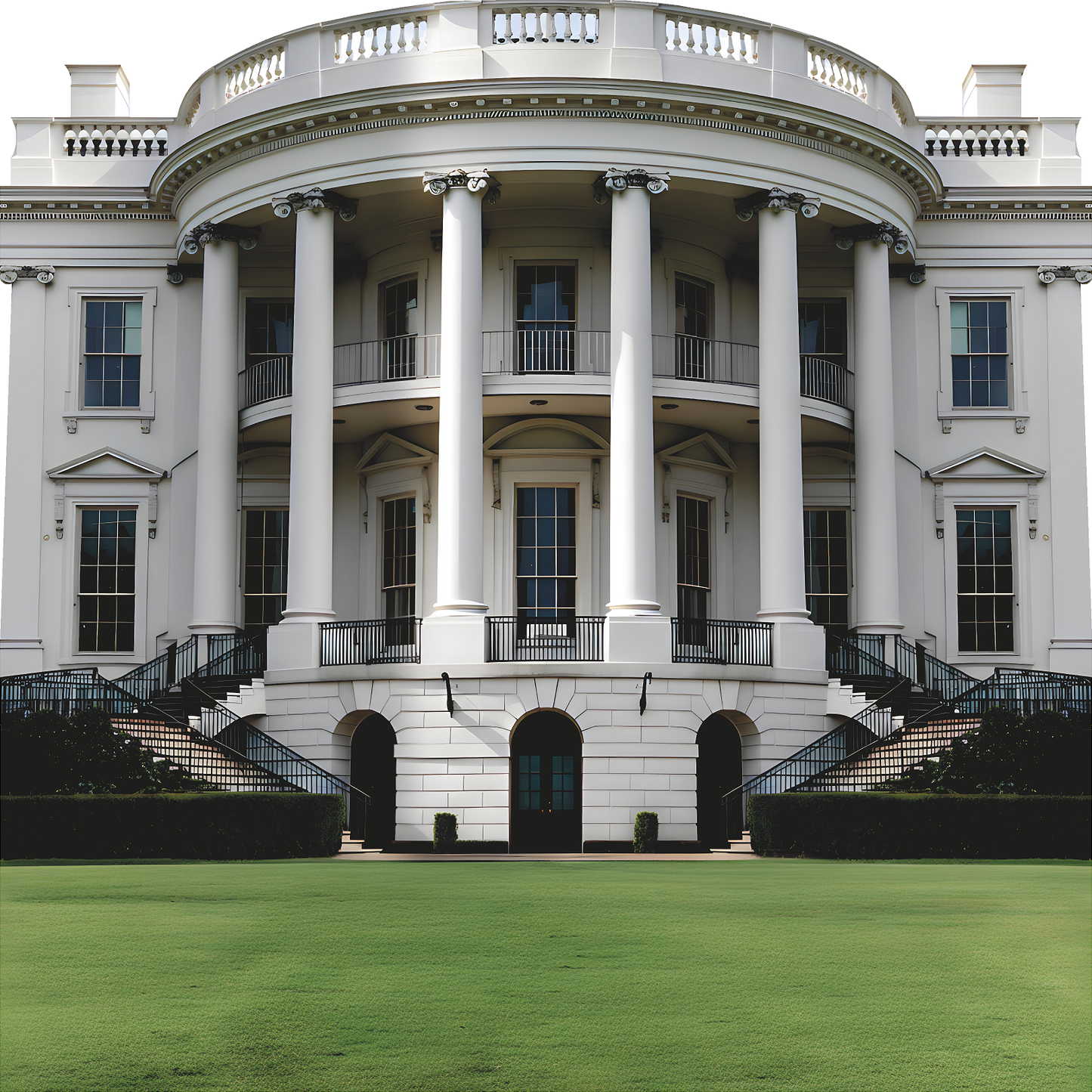 White House Front Entrance Executive Mansion Cardboard Cutout