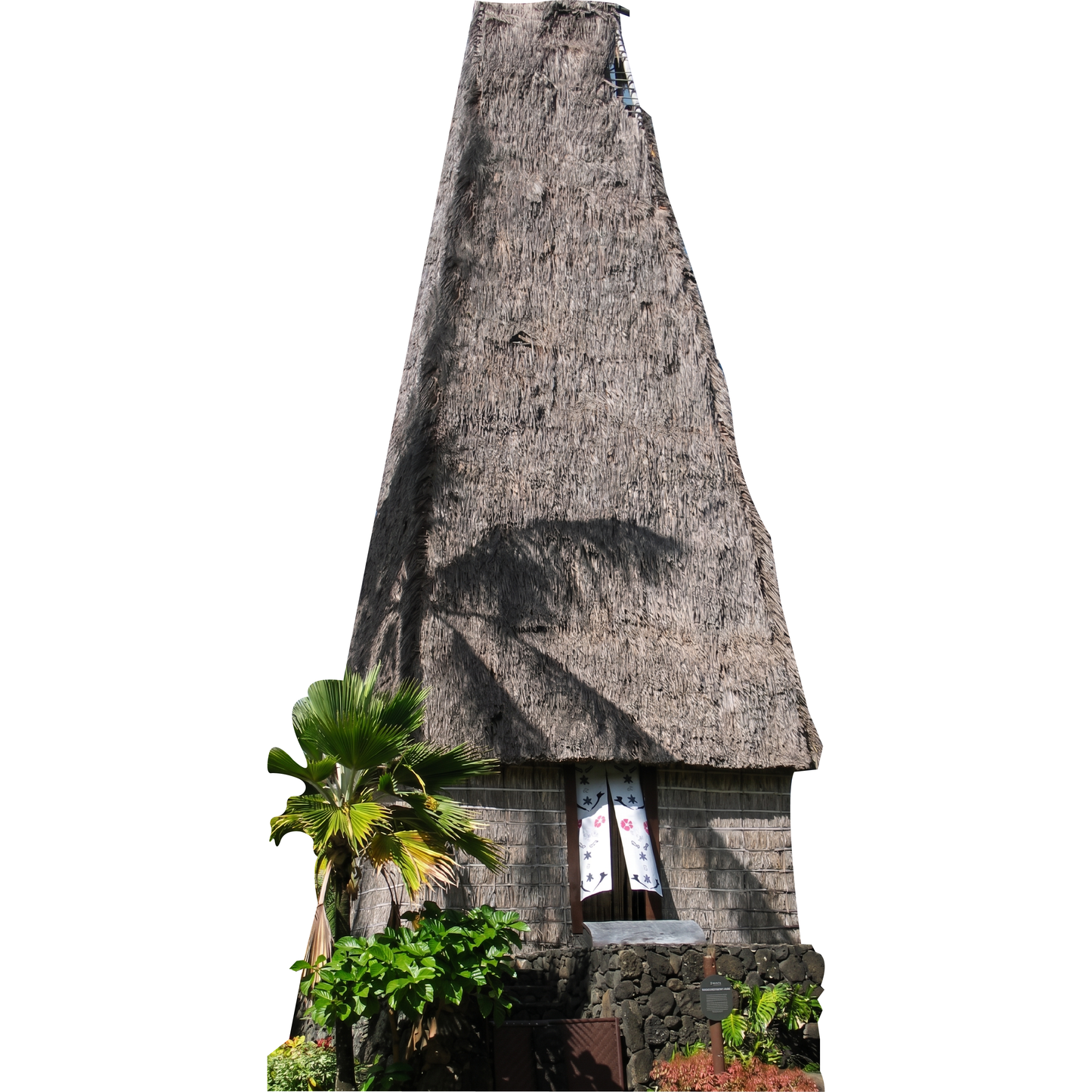 Fiji Island Temple Palm Trees Cardboard Cutout