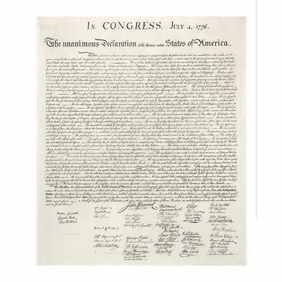 Declaration of Independence White Cardboard Cutout