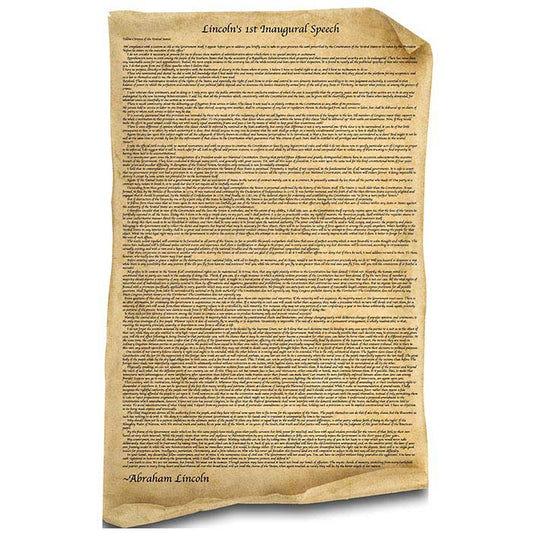 Lincolns First Inaugural Address Cutout Cardboard Cutout