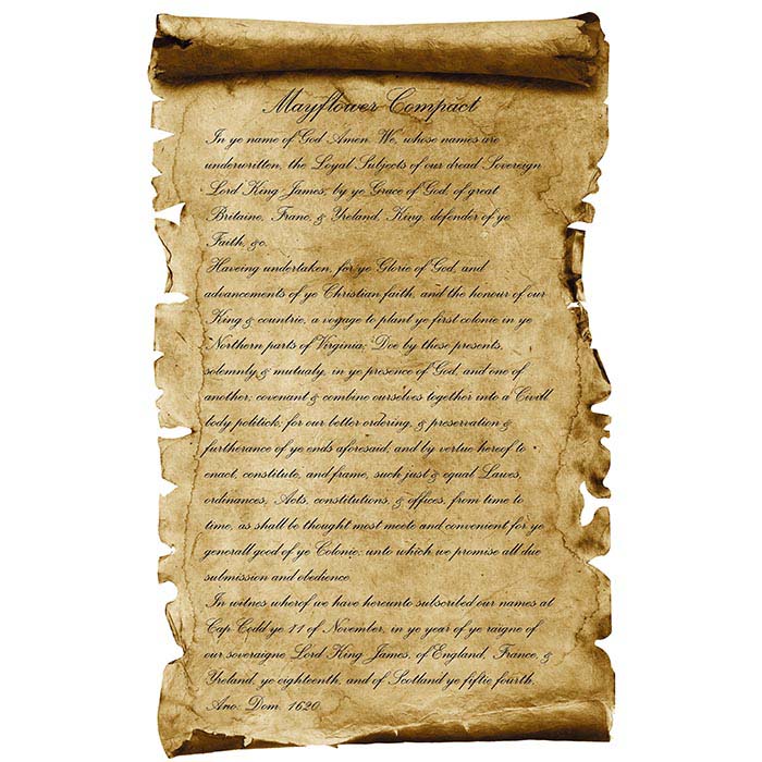 Mayflower Compact Cardboard Cutout