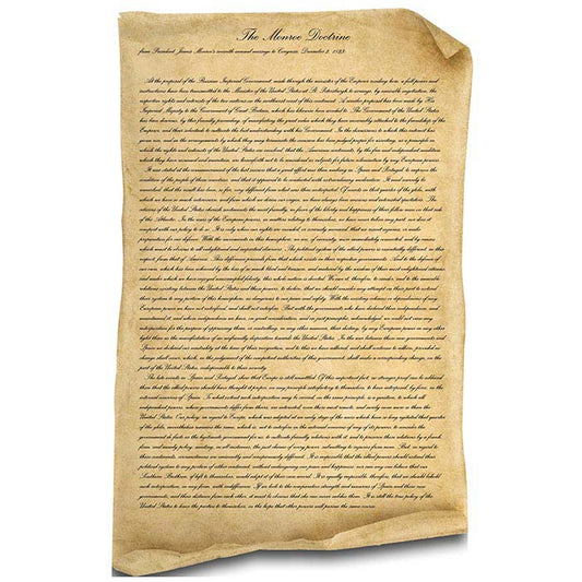 Monroe Doctrine James Monroe Cardboard Cutout
