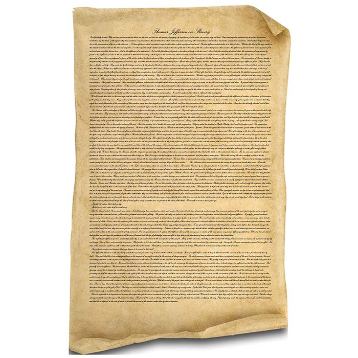 Jefferson on Slavery Cardboard Cutout