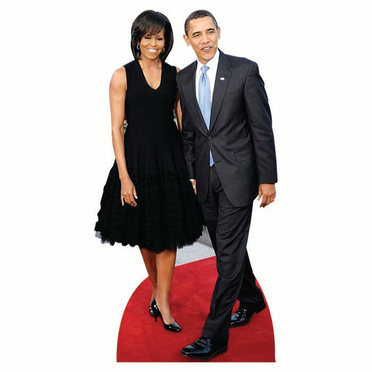 V3 Michelle and Barack Obama Cardboard Cutout