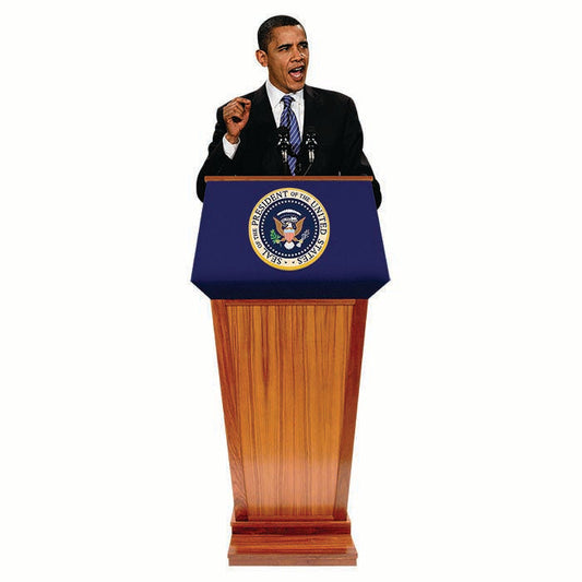 Barack Obama Podium Cardboard Cutout