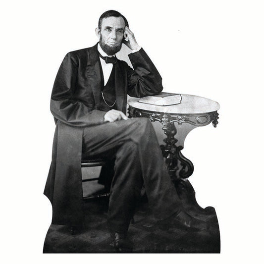 Abraham Lincoln Sitting At Table Cardboard Cutout