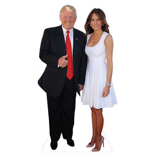 Donald Trump and Melania Cardboard Cutout