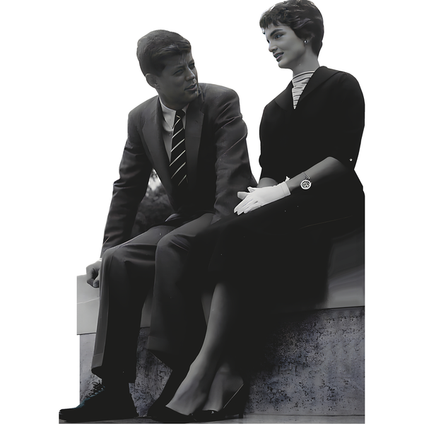 John F Kennedy with Jackie Cardboard Cutout
