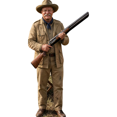 President Teddy Theodore Roosevelt On Safari Hunting Trip Cardboard Cutout