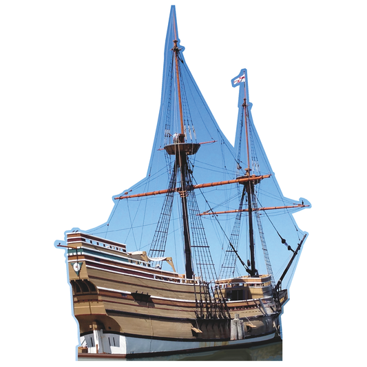 Mayflower Ship Boat Replica Plymouth Cardboard Cutout