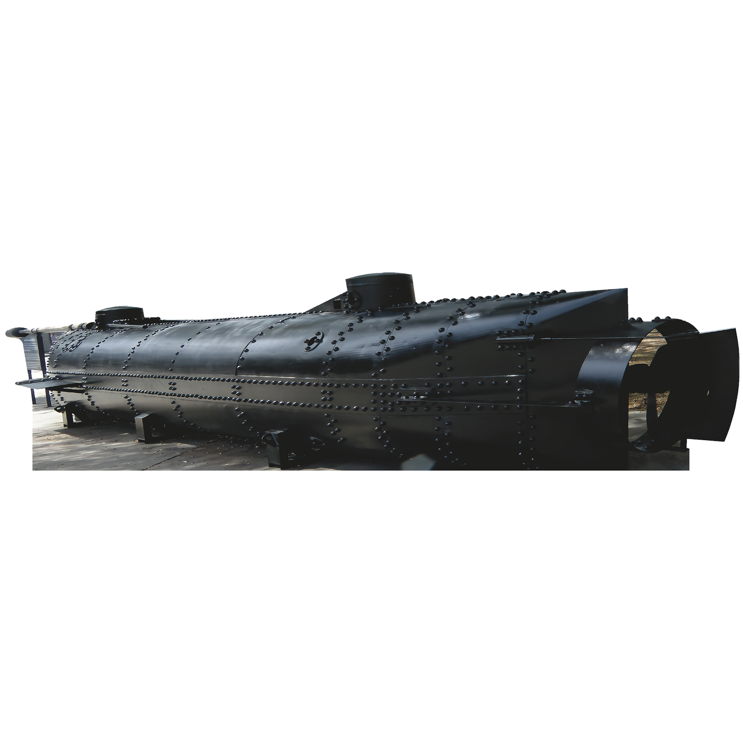 C.S.S. Hunley Confederate Submarine Cardboard Cutout