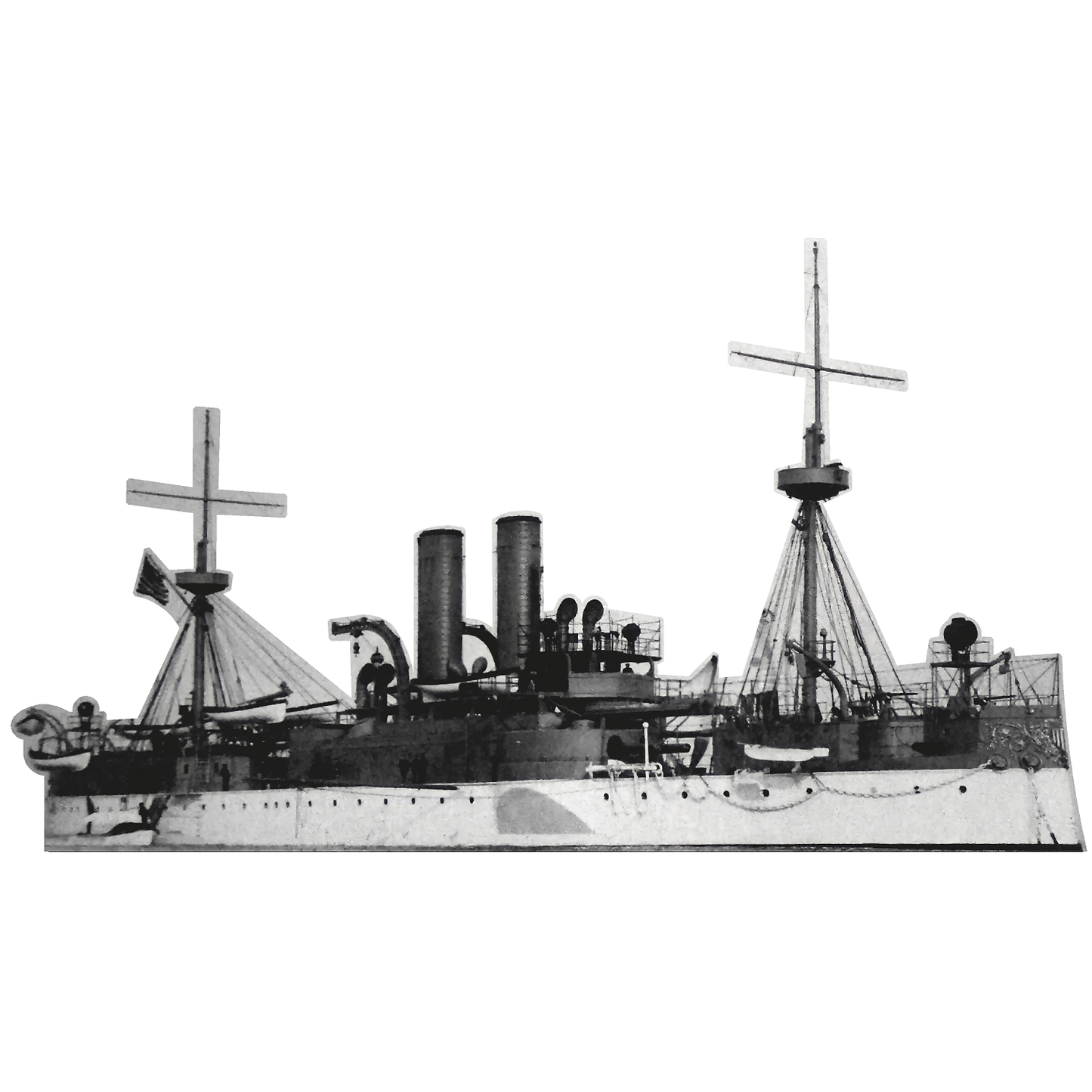 U.S.S. Maine US Navy Cruiser Battleship Cardboard Cutout