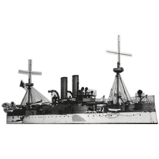 U.S.S. Maine US Navy Cruiser Battleship Cardboard Cutout