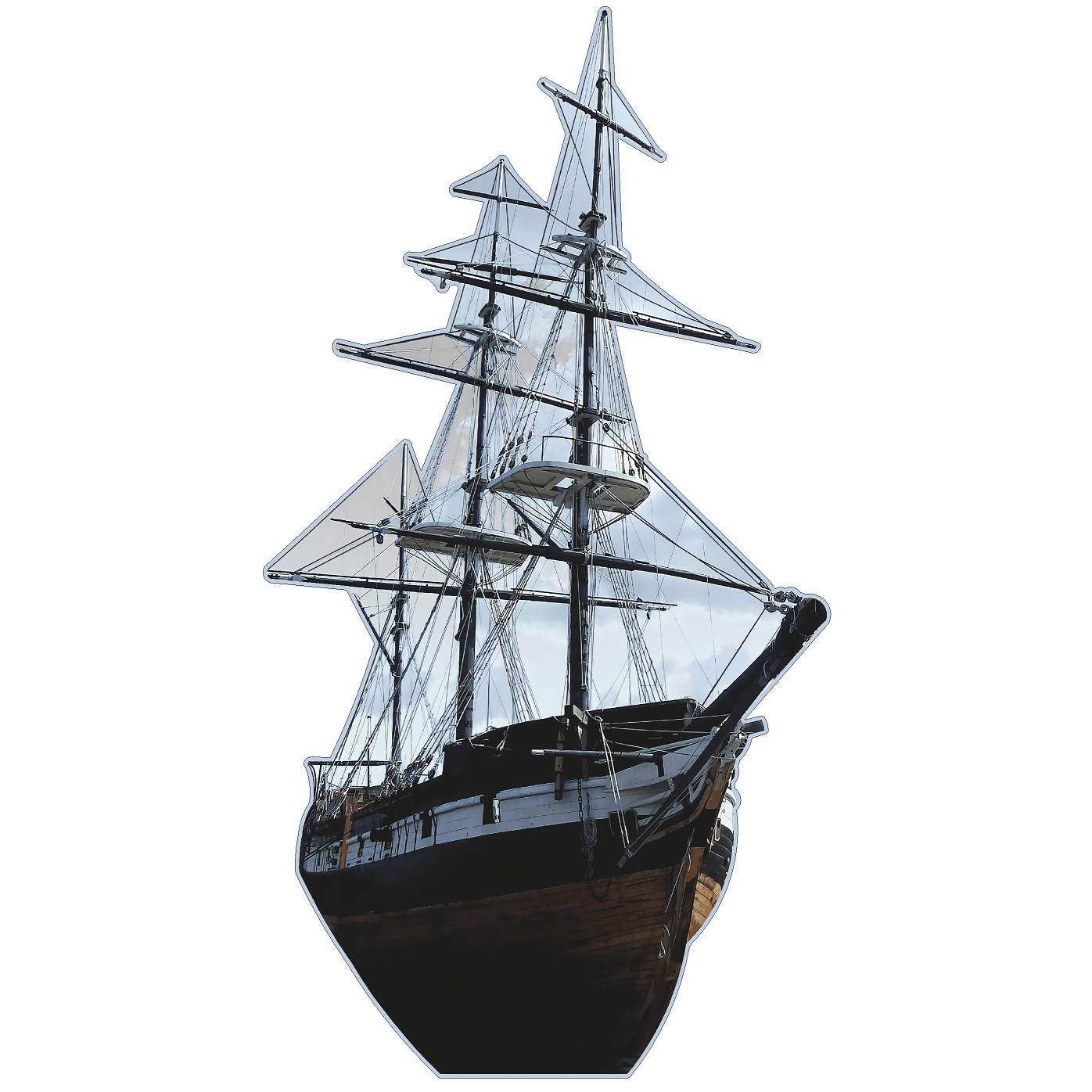 HMS Beagle Royal Navy Ship 1820 Cardboard Cutout