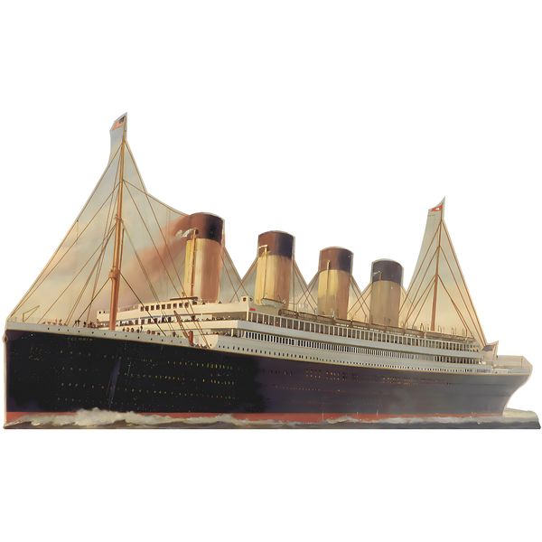 RMS Olympic British Ocean Liner Ship Boat 1912 Cardboard Cutout