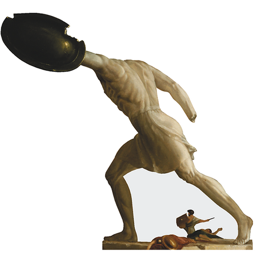 Borghese Gladiator from Destruction Cardboard Cutout