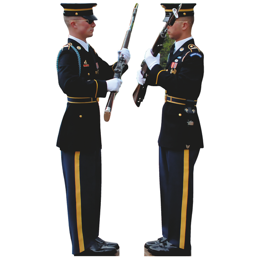 US Army Honor Guard 2 pack Tomb Unknown Soldier Cardboard Cutout