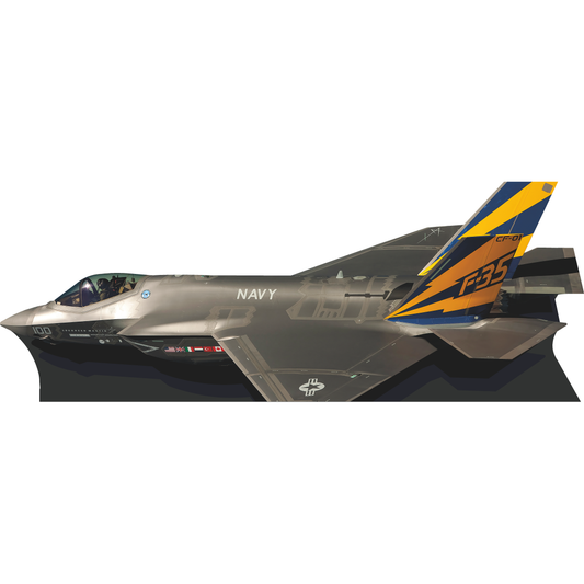 F-35 Lightning II US Navy Fighter Jet Cardboard Cutout