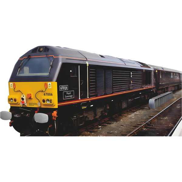 British Royal Train Great Britain Transport Cargo Cardboard Cutout