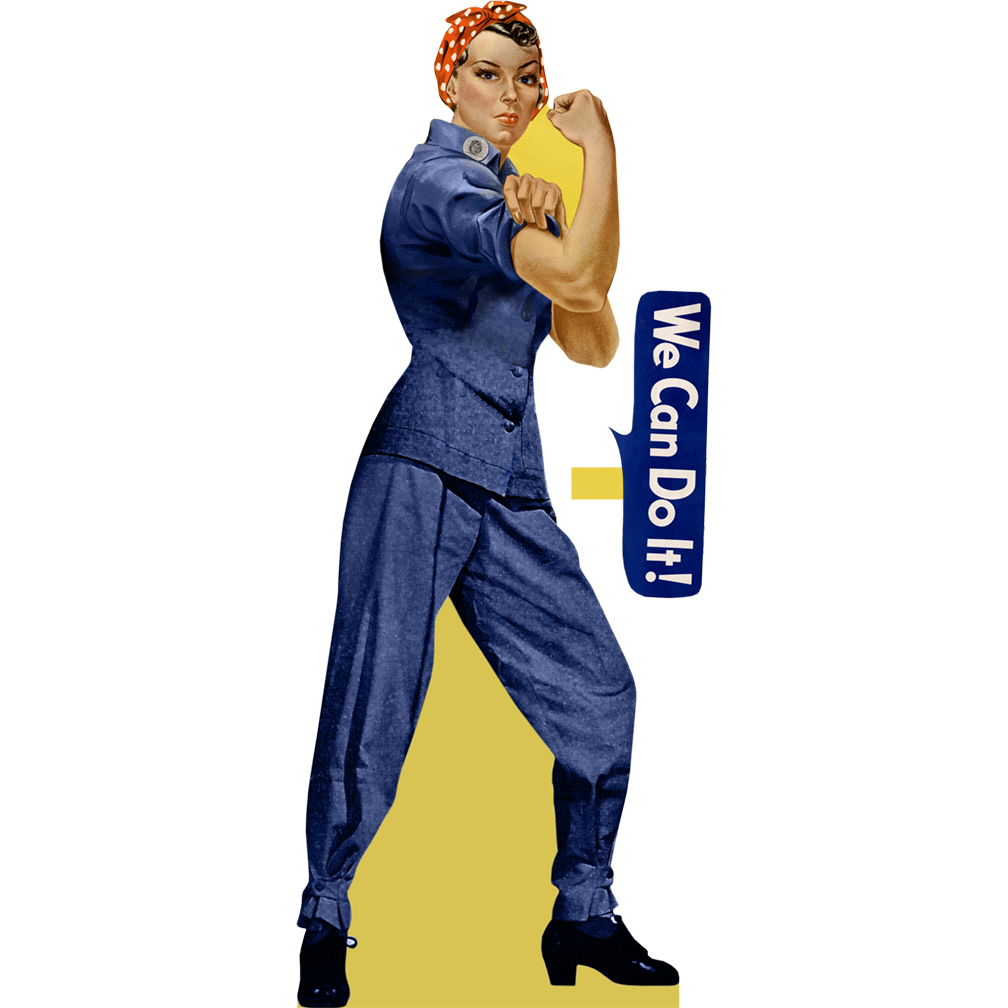 Rosie the Riveter Cardboard Cutout