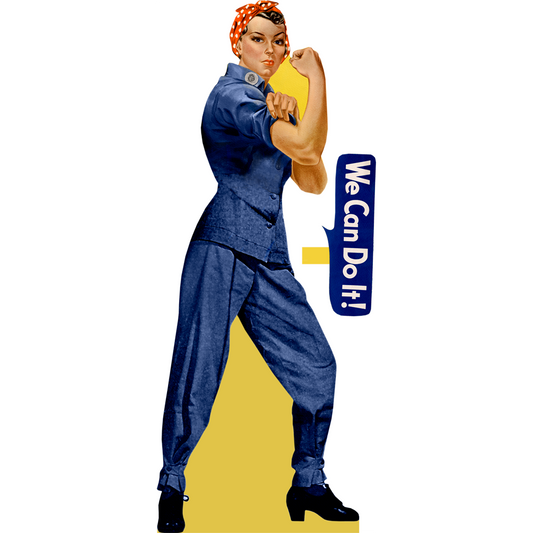 Rosie the Riveter Cardboard Cutout