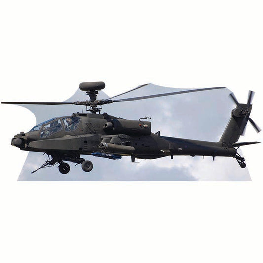 AH64 Apache Cardboard Cutout