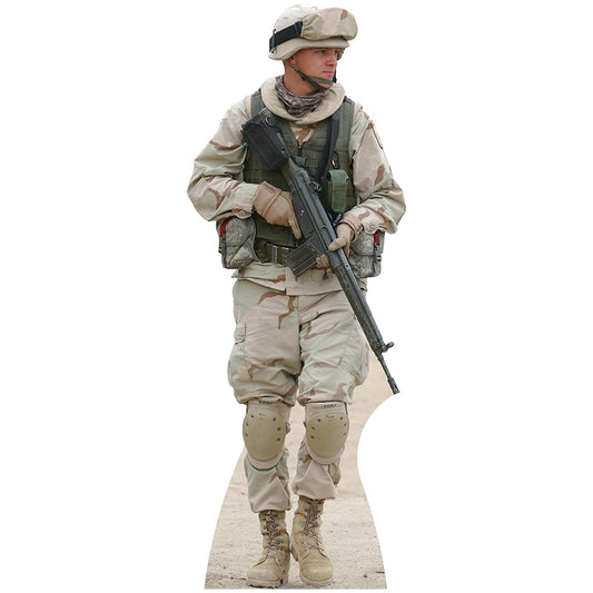 Soldier Latvian Cardboard Cutout