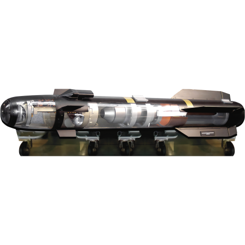 Lockheed Martin AGM-114M Hellfire II Missile To Scale 64inch Cardboard Cutout