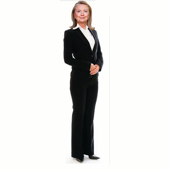 Hillary Clinton Tuxedo Suit Cardboard Cutout