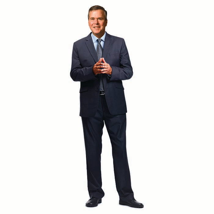 Jeb Bush Hands Together Cardboard Cutout
