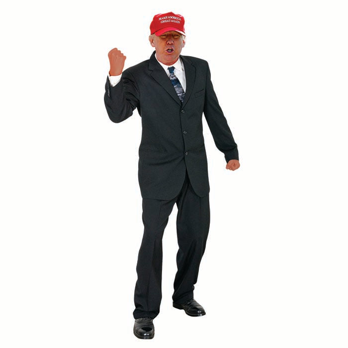 Donald Trump Red Hat Fist Cardboard Cutout