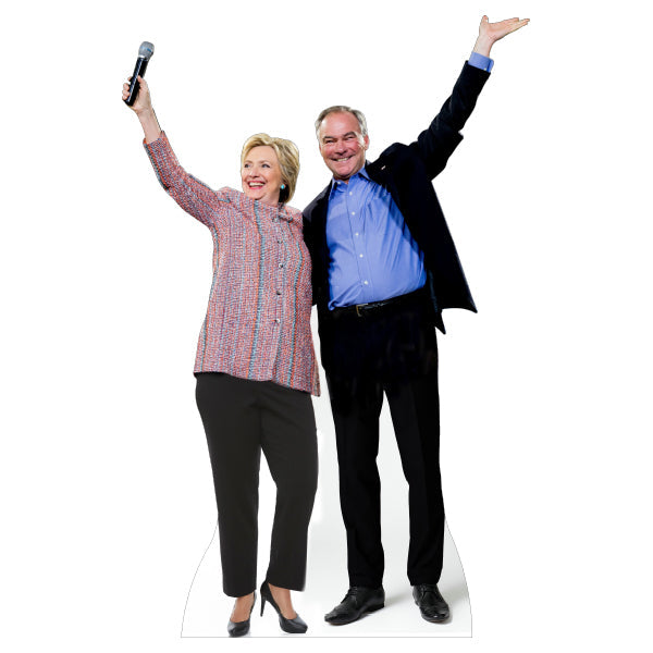 Hillary Clinton and Tim Kaine Cardboard Cutout