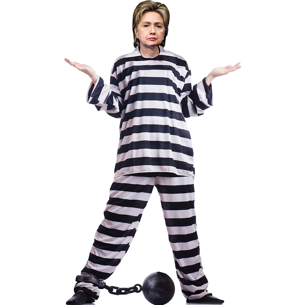 Hillary Clinton in Prison Cardboard Cutout