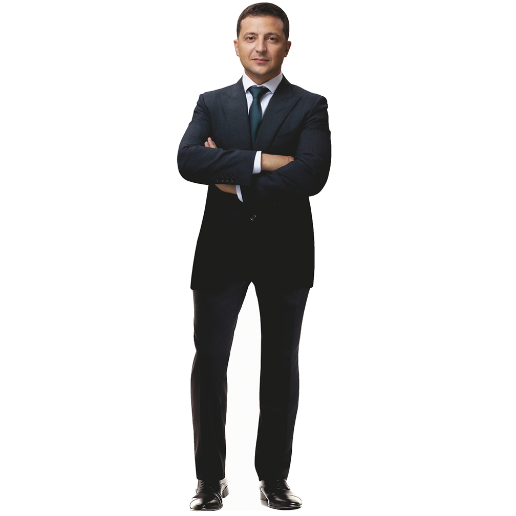 Volodymyr Zelenskyy Ukrainian President Cardboard Cutout