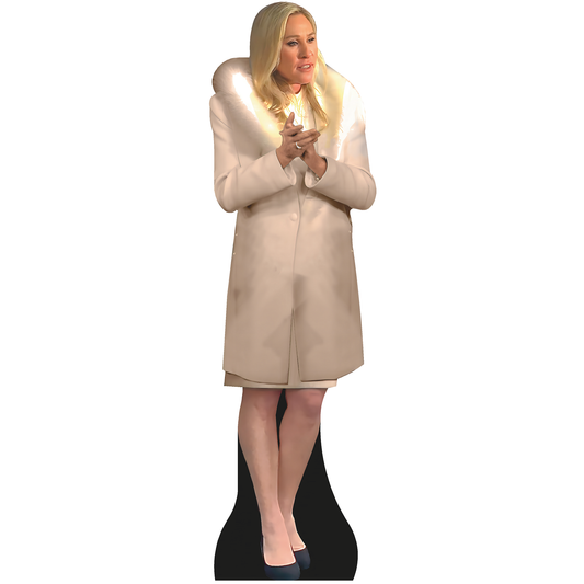 Marjorie Taylor Greene State of the Union White Fur Coat Cardboard Cutout