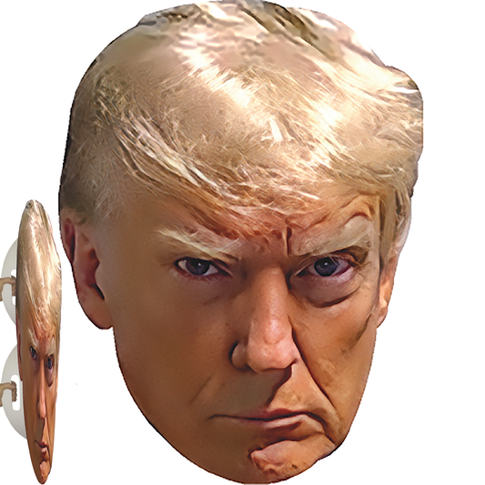 Prison Mugshot Donald Trump Federal Indictment PO113509 46inch Face with Shield Handle Cardboard Cutout