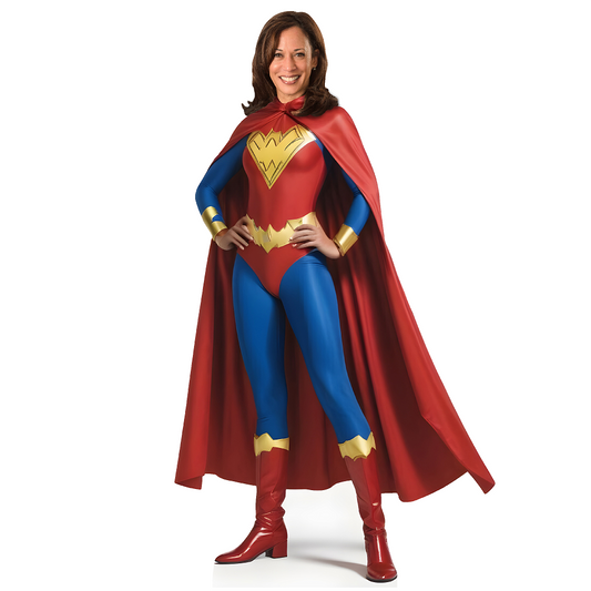 Kamala Harris Super Woman Hero President Cardboard Cutout
