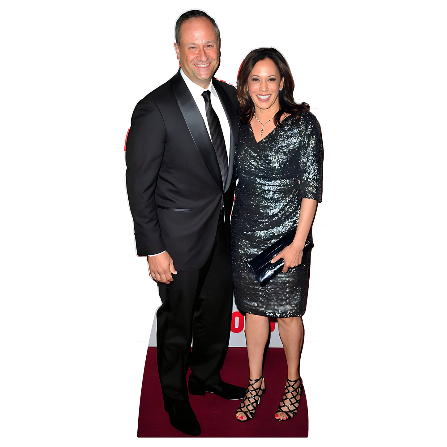 Kamala Harris and Second First Gentleman Doug Emhoff Cardboard Cutout
