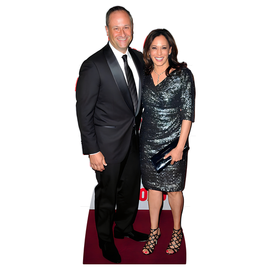 Kamala Harris and Second First Gentleman Doug Emhoff Cardboard Cutout